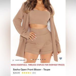 XS Women’s blazer in taupe (BRAND NEW WITH TAG)